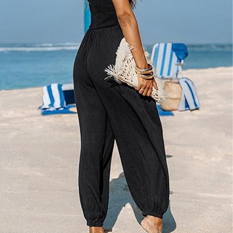 Ocean Breeze Halter Lounge Jumpsuit