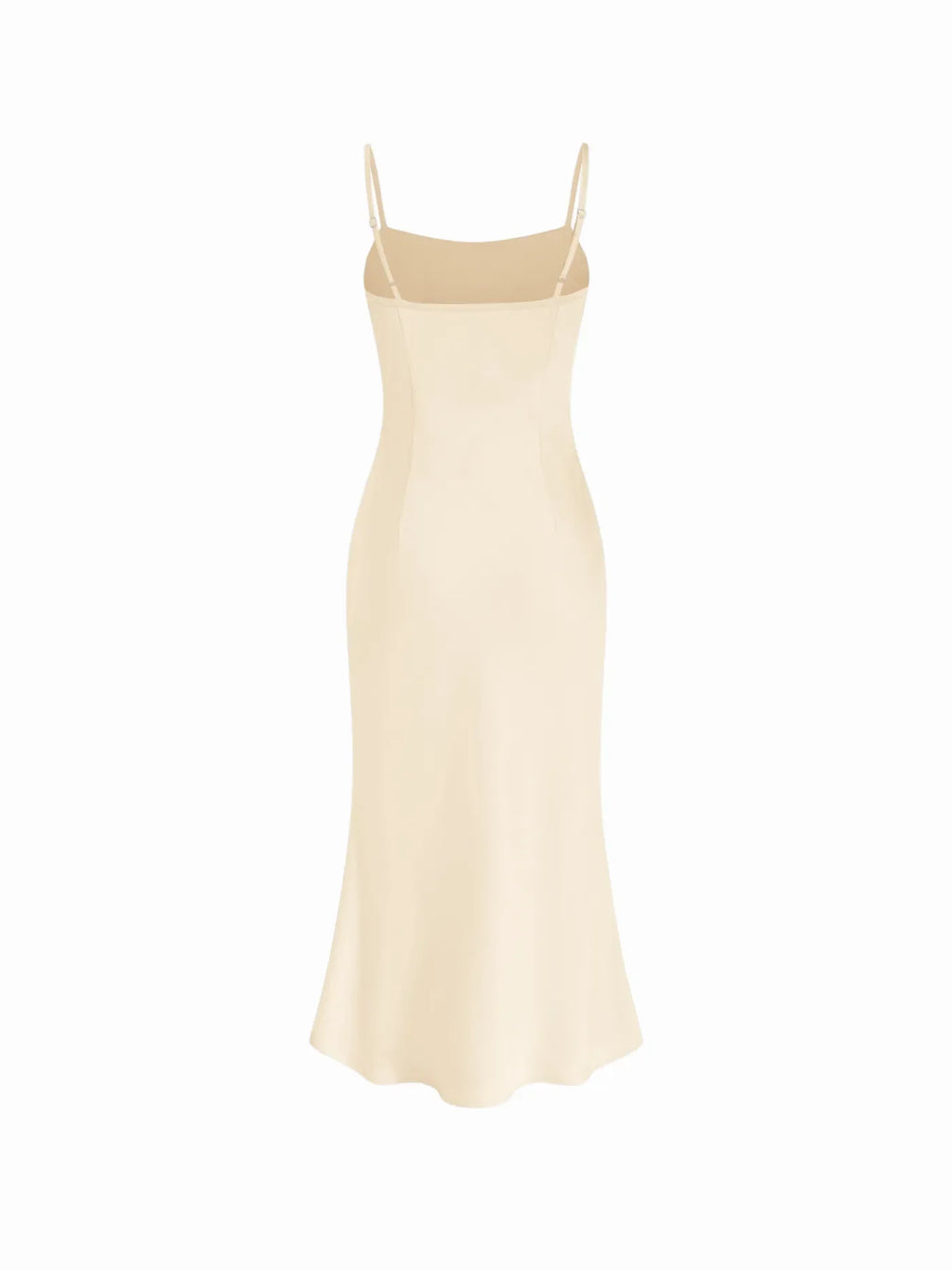 Satin High Neck Cape Sleeve Maxi Dress