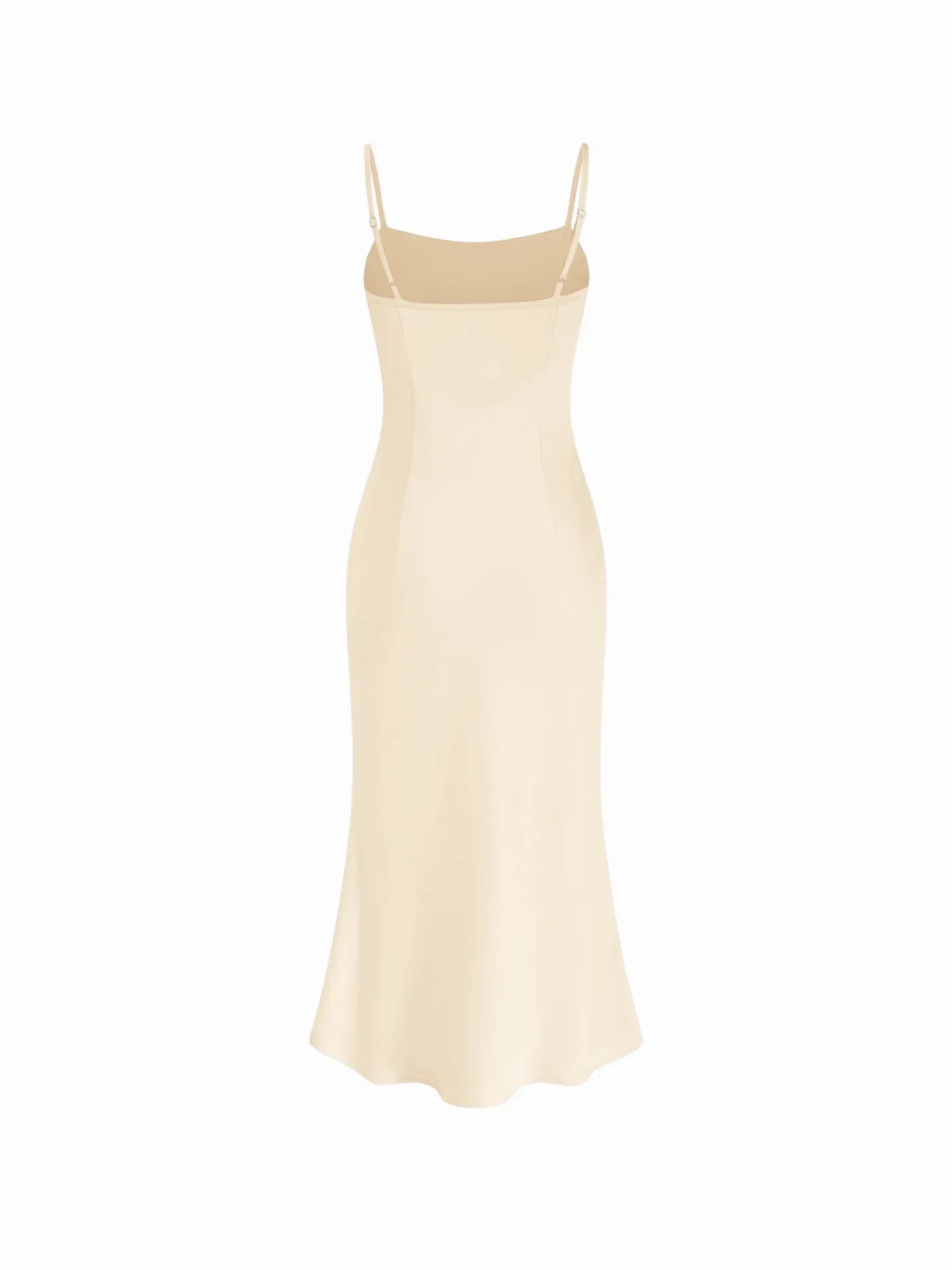 Satin High Neck Cape Sleeve Maxi Dress