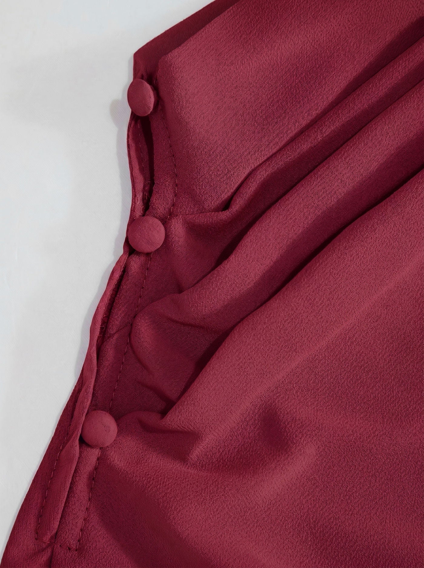 Satin High Neck Cape Sleeve Maxi Dress