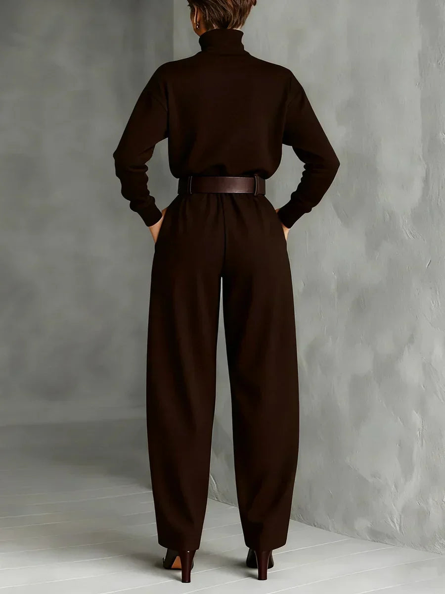 Veloura Slate Luxe Jumpsuit