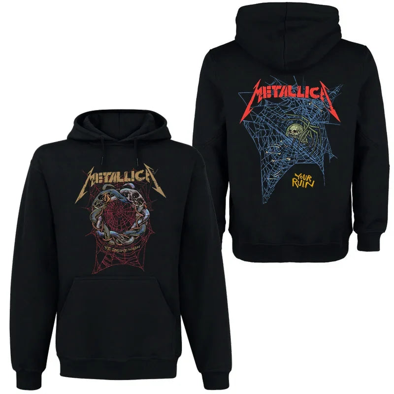 Rock Dark Wind Hoodie Men's Street Hip Hop Top Comfortable Hooded Sweater Fall_Winter Personality Men's Clothing