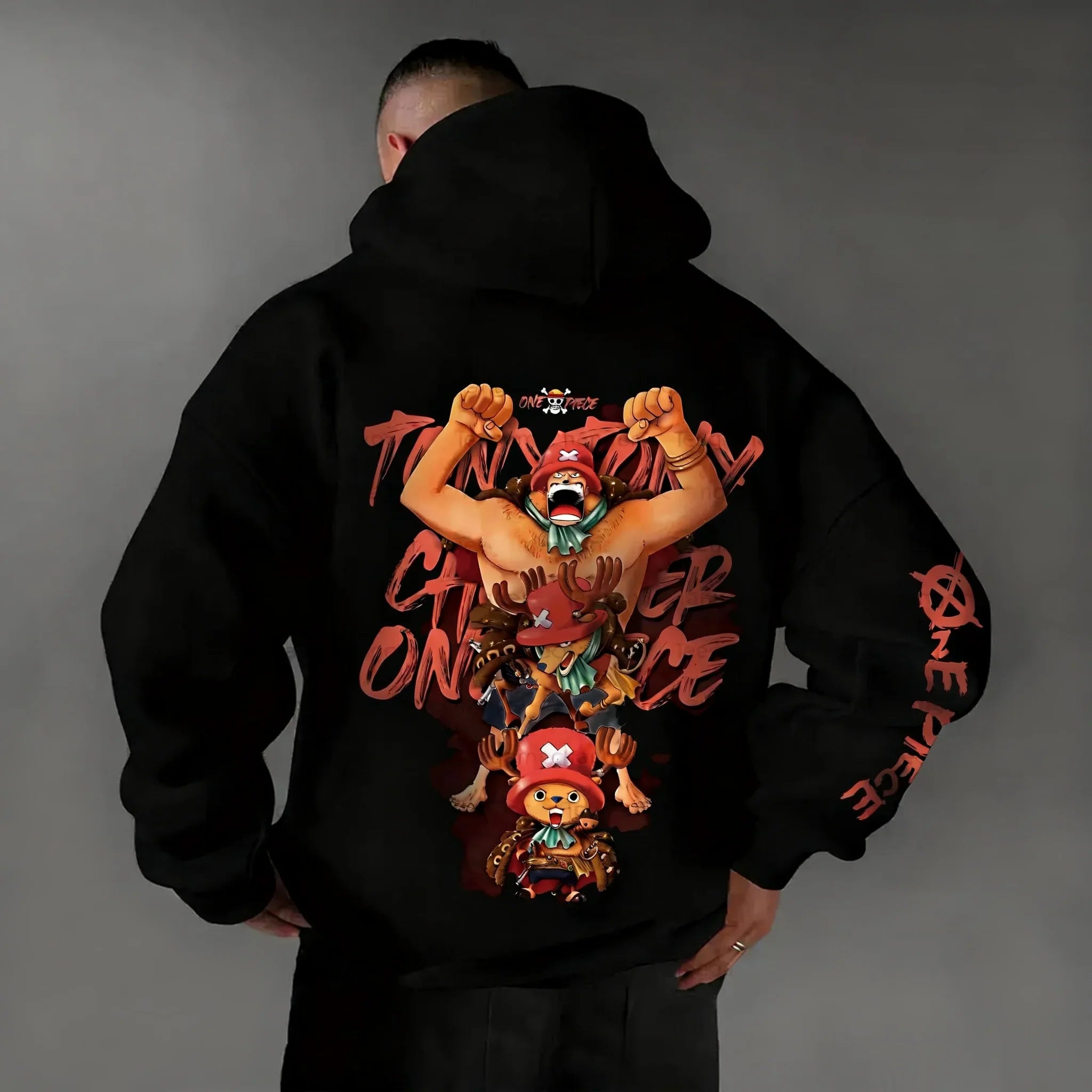 One Piece Chopper Graphic Pullover Hoodie Men Women New Autumn Winter Streetwear Oversized Casual Anime Print Hooded Sweatshirt