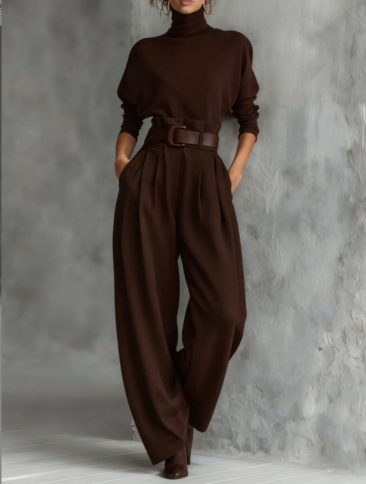 Veloura Slate Luxe Jumpsuit