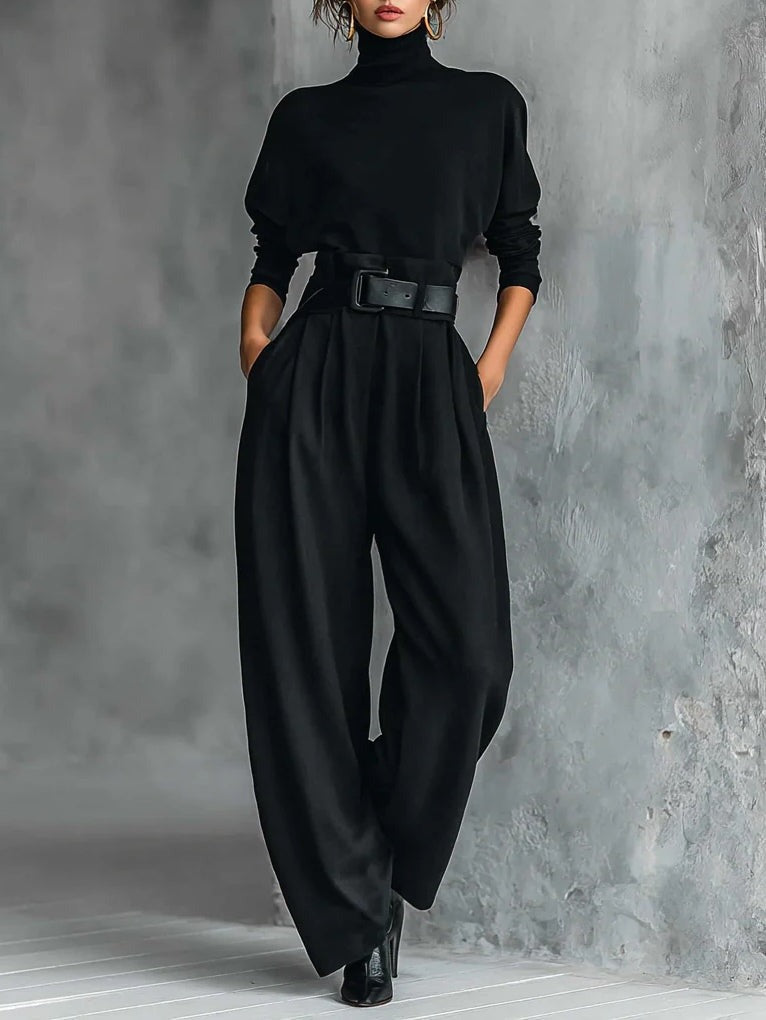 Veloura Slate Luxe Jumpsuit