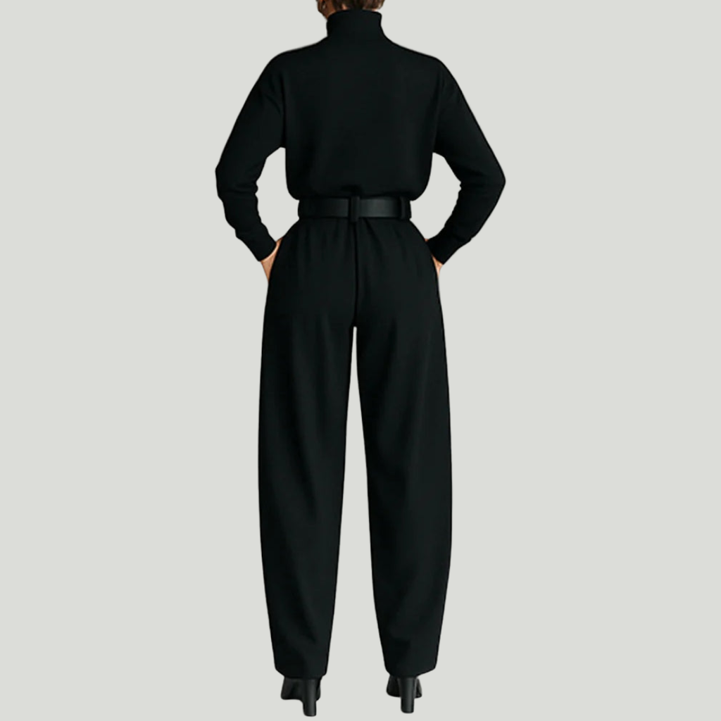 Veloura Slate Luxe Jumpsuit