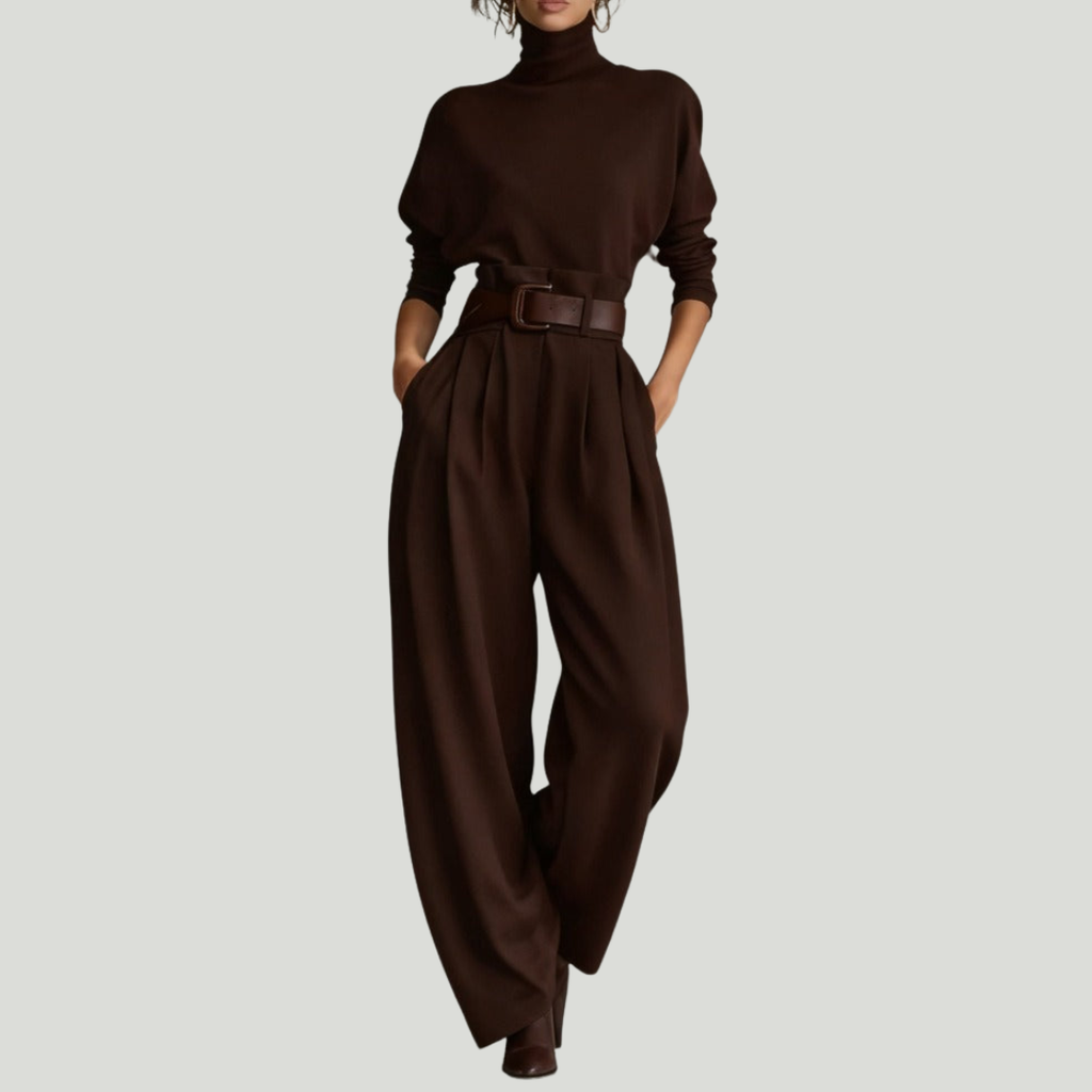 Veloura Slate Luxe Jumpsuit