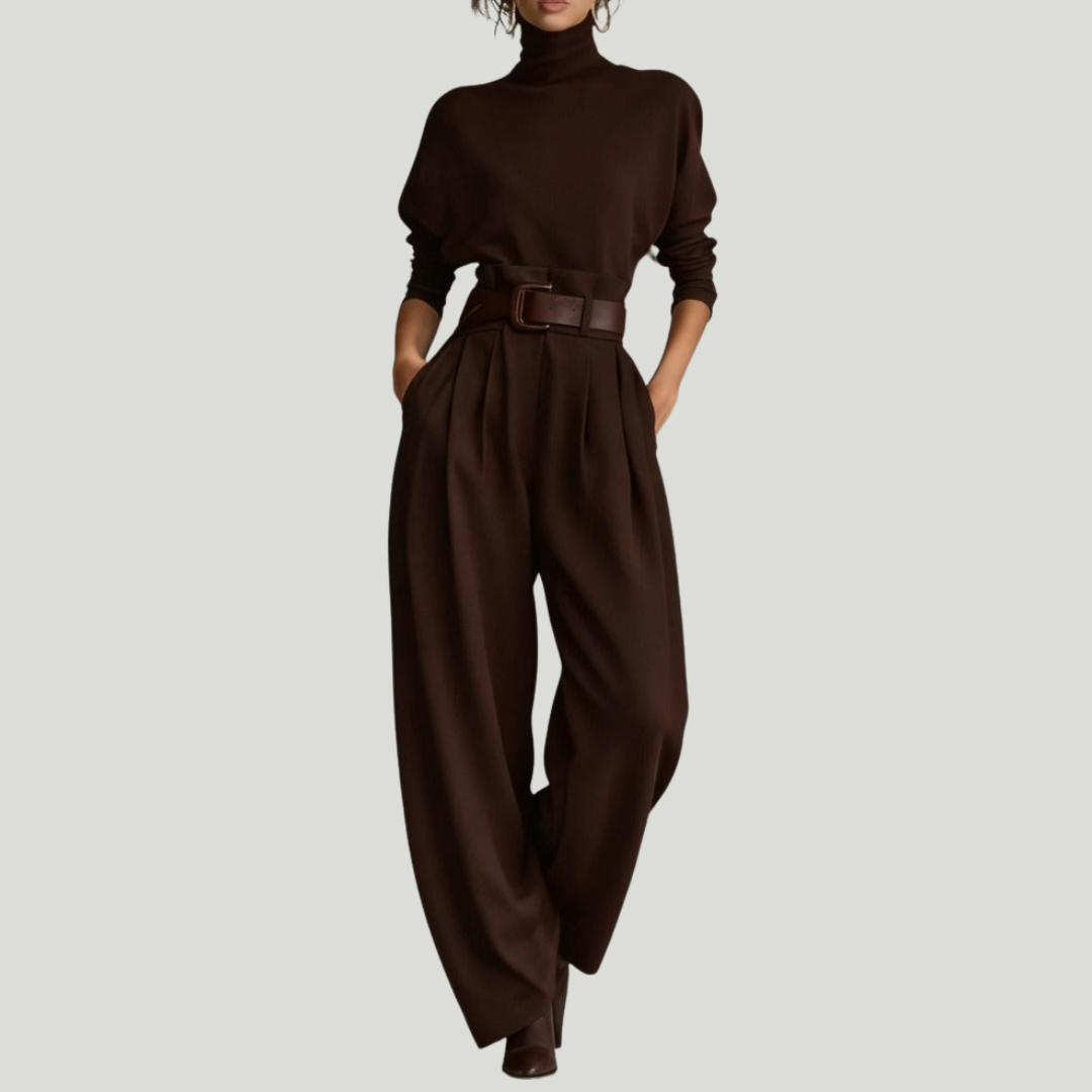 Veloura Slate Luxe Jumpsuit