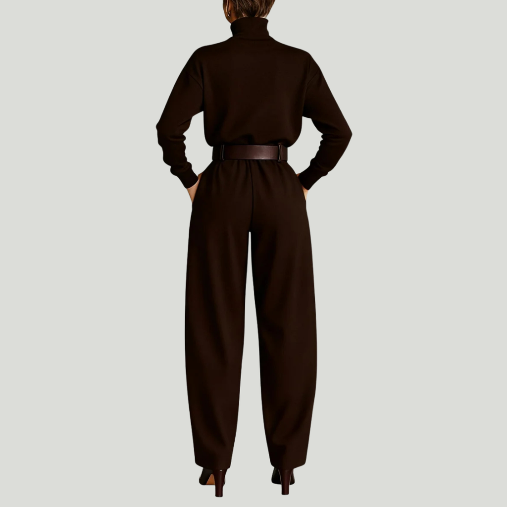 Veloura Slate Luxe Jumpsuit
